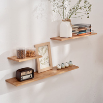 Nordic solid wood wall shelf wall partition special clearance living room TV wall shelf hanging wall plate