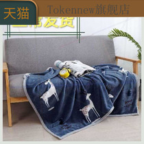 Small blanket Single coral velvet blanket Office nap blanket Air conditioning blanket Student shawl blanket Towel quilt