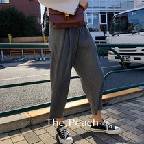 MICHELLLY MO 100 hitch no wrong hair side pants leg commute high waist and pleated pants