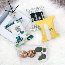 Hipster ins Wind cotton linen fabric tissue box washable waterproof coffee table paper bag