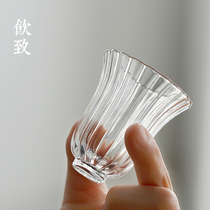 Drinking transparent glass tea cup Japanese personal thick teacup kung fu tea set home Master Cup
