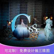 Film & TV Stage Spring Mall Beauty Chen Car Creative Letter Wagyu Active Prop Mall Decorative Flower Truck Booking