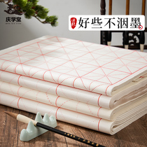Qingyingyi Mei-character Paper Calligraphy Special Paper Pen Calligraphy with a grid pen brush brush practice paper beginner calligraphy practice paper wool-edge paper calligraphy