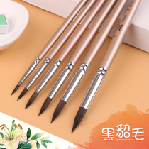 Sable hair watercolor pen set beginner hand painted animal hair adult professional art painting round head pointed watercolor paint brush Hook pen wholesale gouache brush acrylic brush