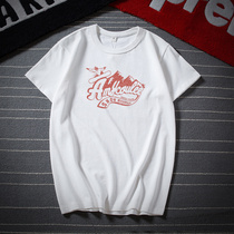 Day series retro 300g pure cotton white heavy lbs short sleeves Compassionate Black Round Collar Mens Dress Big Code Fat Son T-Shirt Tide