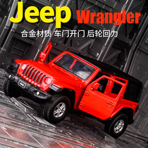 Metal simulation 1 36 Jeep wrangler Alloy car model Birthday collection gift Boy toy