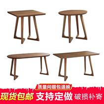 Cafeterias in talks sweet milk tea shop table lounges solid wood table pick up guest tea table cold drinks store table and chairs