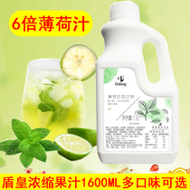 Shield Emperor 6 times mint juice milk tea shop special concentrated drink cold drink shop raw material mint juice