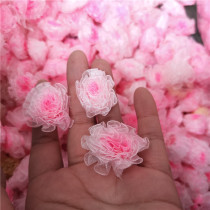 iy new apricot white 3 yuan 20 light pink handmade accessories all-match snow gauze with small flowers roll