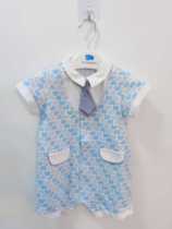 Li Yingfang shopping mall cut label baby go out romper summer boy baby short-sleeved jumpsuit thin jumpsuit