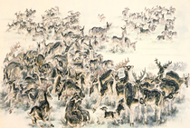 100 Deer Tutu 1000 Pieces Wood Puzzle Custom Children Solid 3D Puzzle Adult High Difficulty Diy Toy Gift