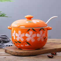 Cooked Oil Spicy Jar Oil Splash Hot Subjar Ceramic Seasoned Bottle Jar Oil Salt Jars White Sugar Jars Kitchen Oil tank seasoning
