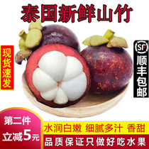 (Two pieces minus 5 yuan) Thailand imported mangosteen Grade 5A big fruit fresh pregnant women fruit wholesale Shunfeng