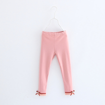 Pulling radish girl leggings spring and autumn childrens trousers Korean version of childrens clothing lace baby autumn pants