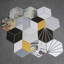 Geometric Graphic Hexagonal Brick 200x230 Ray Antique Brick Individuality Art Wall Skirt Brick Kitchen and Hexagon Tiles