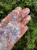Symphony Mermaid 4mm hollow small peach heart sequins Hollow heart-shaped sequins Nail jewelry loose powder filler