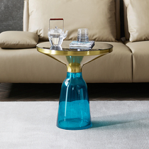 Tempered glass tea table sofa edge a few living-room small family type corner a couple of ideas modern minimalist home creative little table