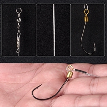 Pomfret hook steel wire anti-winding steel wire binding finished sub-wire single hook Bang good fish hook pomfret fish bass sea fishing hook