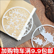 Original China Wind Painting Graffiti Flower Side Ruler Plant Flower Themed Diy Album Hand Transcript of Hand Manuscripts Decoration