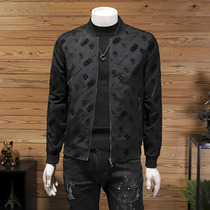 Black Thin Mens Jacket Spirit Petty guys Yuppie Handsome Tooling Baseball Uniforms Spring Autumn Season 100 Ride Chains Tide coats