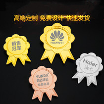 Smiley Face Badge Chest of Metal Industries Number of stars Badge Badge of the Order of the Division Badge Badge badge Party emblem