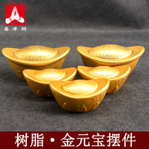 With Burial Goods Plastic Size Gold Dollar Precious Gold Strip Resin Meta Treasure Funeral Goods Wholesale Bone Ash Case Burial Pendulum Piece