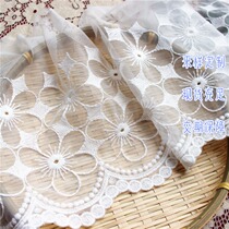 Ex-gratia soft two rows of sun floral summer dress with Loretta lace embroidered handmade diy accessories wide 26 cm