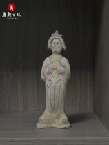 Antique ceramic art collection Luoyang antique Tang Sancai Tang Dynasty female figure pottery figurines unearthed old bag pulp