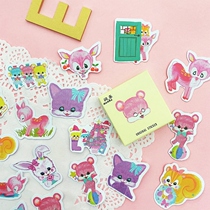 Water Color Zoo Hands Tent Sticker Hand Ledger stickers Decorative Small Patterns Cute Teen Hearts Kindergarten Ins Wind Insulation Cups PHONE WATER CUP DIY STICKER PAINTINGS