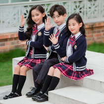 Kindergarten garden clothing Autumn British style Childrens class clothing Primary school school style Autumn and winter school uniform Chorus performance clothing