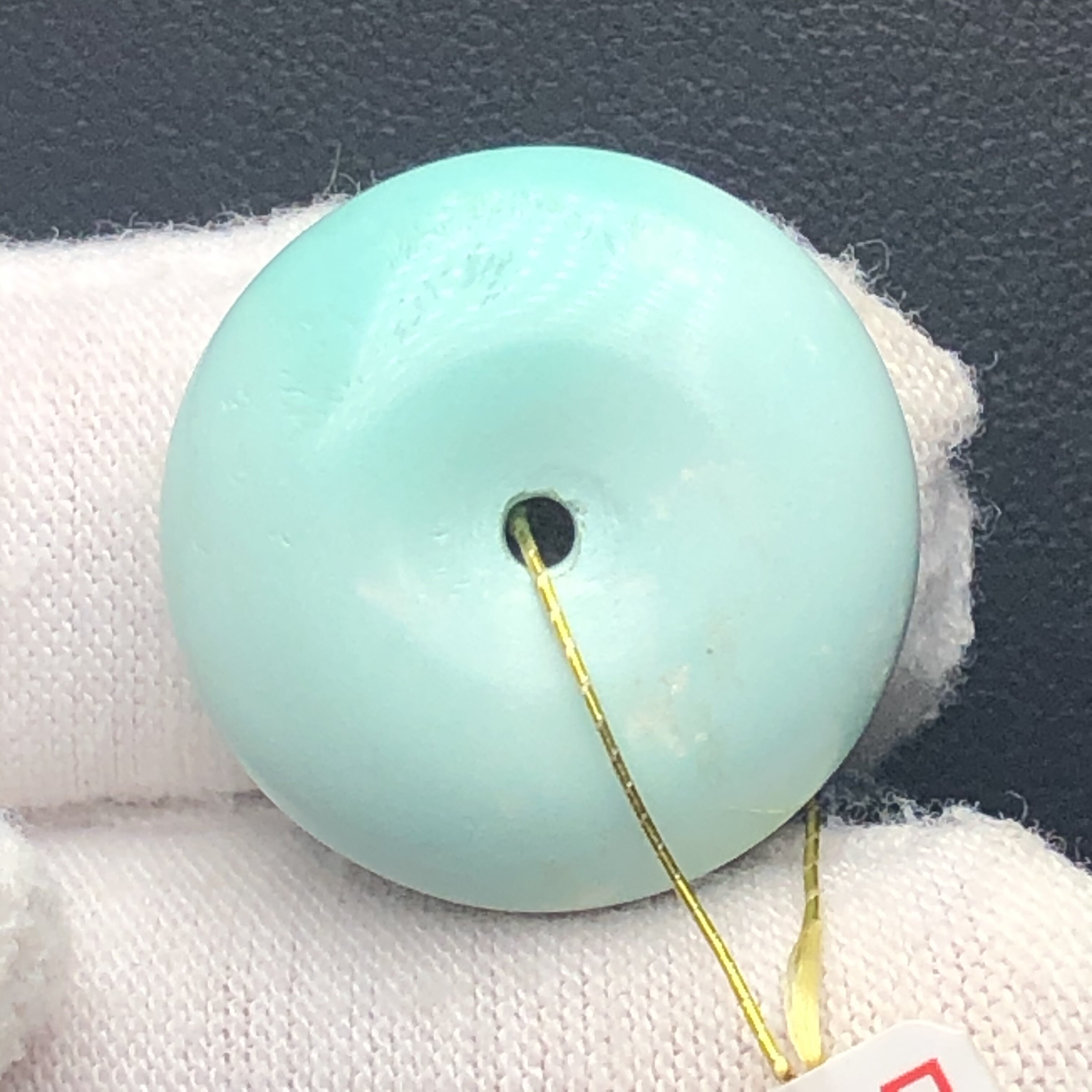 Boutique high porcelain turquoise peace buckle pendant bagel 22 2mm