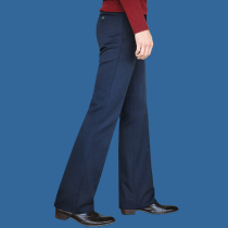 Winter trend new products business vertical straight flared pants 2021 mens casual free ironing loose wide leg trousers