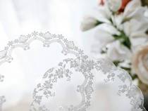 Judys new handmade SHABBY CHIC LACE shaped collage card through card