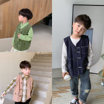 Yuanyuan home childrens clothing 2020 new autumn childrens vest sleeveless tooling horse jacket baby coat tide