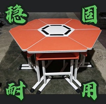 Color New Eight chair trapezoidal computer table hexagonal simple back chair table style recording classroom table and chair desk
