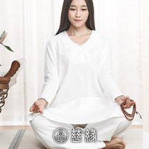 Ciyuan meditation suit female Tai chi suit meditation tea suit Yoga suit Retro performance suit Chinese style literature and art 30601