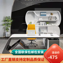 Baking Varnish Boss Table President Table Brief Brief Modern Large Class Bench Manager Table Desk Desk Chair Composition Anomalous