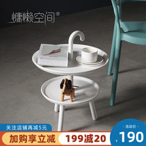 Nordic small coffee table Movable hand-carried sofa corner a few bedside ins small table Bedroom balcony American side a few