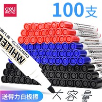 100 white board pens erasable blackboard pen water erasable teacher with erasable number pen drawing board pen erasable coarse