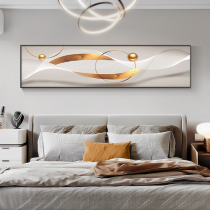 Modern minimalist bedroom decoration painting abstract geometric master bedroom room living room murals light luxury lines hotel bedside painting