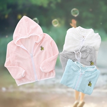 Baby skin clothing childrens sunscreen clothing summer thin girls foreign-born childrens coat sunscreen Korean version 20