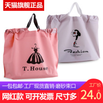 Multi-size thickened clothing store bag gift bag bag plastic bag custom handbag shopping bag plastic bag