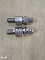 Stainless steel welded straight-through terminal intermediate movable external thread welded butt joint welded joint