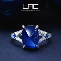 LAC high jewelry sapphire ring 18K gold female design Sapphire female ring inlay ring