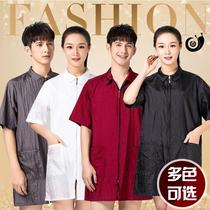 Barber work clothes do not touch the hair full body long barber shop personalized clothes special large work clothes apron fashion cover