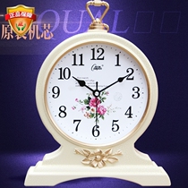 Kangba Si new product living room handicraft table clock European retro pastoral clock creative decoration modern table clock Quartz clock