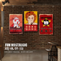 Slogan Café Hung Painting Bar Decorations Restaurant Pendant Shop Wall Deco Wood Painted Wall Decoration Hotel