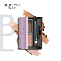 Blue love three-color eyebrow powder female waterproof sweat-proof thrush no dizziness natural lasting no decolorization two-color