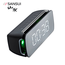 Sansui landscape colorful light Wireless Bluetooth speaker subwoofer high volume 3d surround Home car mobile phone night light Mini audio Plug-in card radio Portable small player