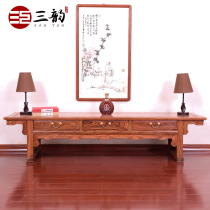 Sanyun mahogany furniture Hedgehog Rosewood Rosewood TV Cabinet full solid wood new Chinese living room small house lockers